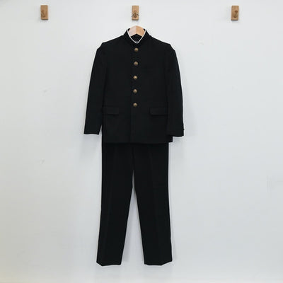【中古】北海道 富原中学校 男子制服 2点（学ラン・ズボン）sf003115