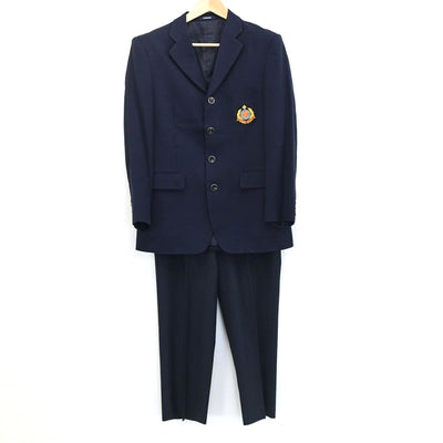 【中古】長崎県 長崎南山高等学校 男子制服 2点（ブレザー・ズボン）sf003221