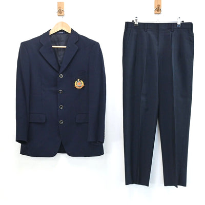 【中古】長崎県 長崎南山高等学校 男子制服 2点（ブレザー・ズボン）sf003221