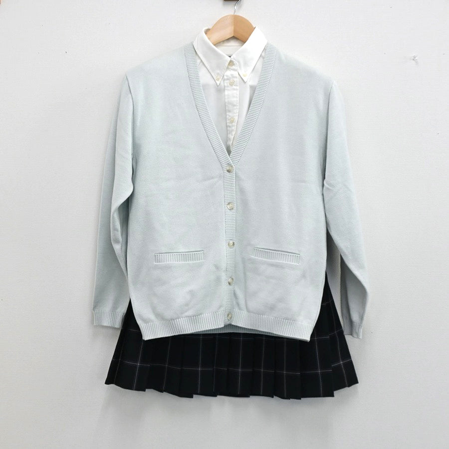 【中古】東京都 日本大学附属豊山女子高等学校 女子制服 3点（シャツ・ニット・スカート）sf003255