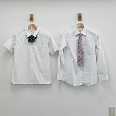 【中古】香川県 大手前丸亀中学校 女子制服 7点（ブレザー・シャツ・シャツ・ニットベスト・スカート）sf003258