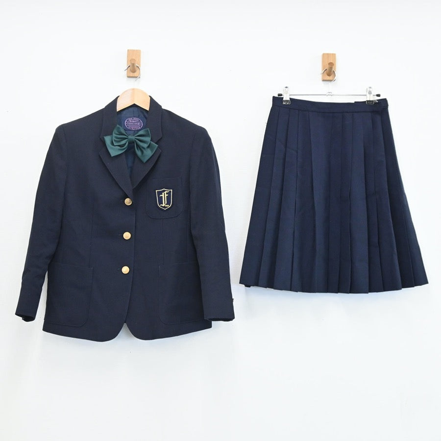 中古制服】大阪府 大阪府立福泉高等学校 女子制服 6点（ブレザー