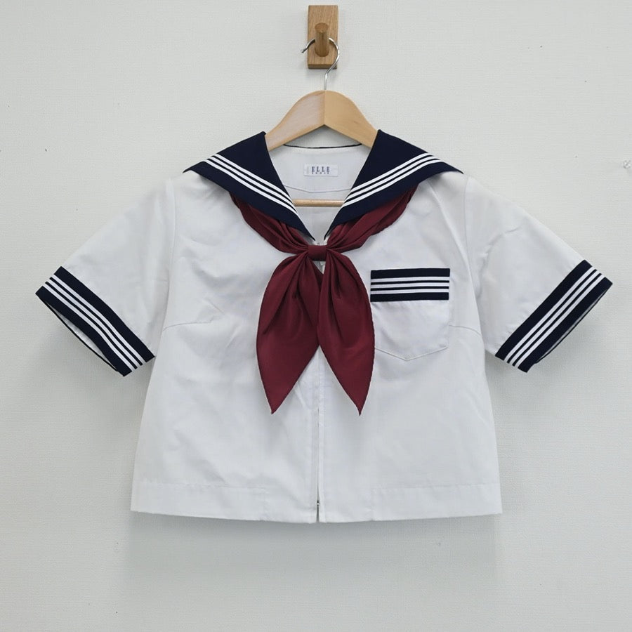 【中古】青森県 弘前市立第三中学校 女子制服 2点（セーラー服）sf003294