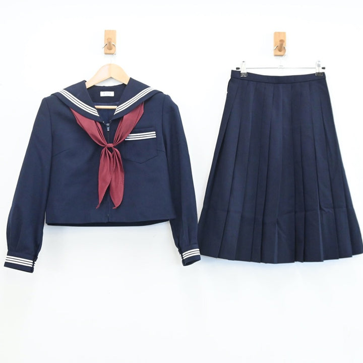 中古制服】青森県 弘前市立第三中学校 女子制服 3点（セーラー服・スカート）sf003296【リサイクル学生服】 | 中古制服通販パレイド