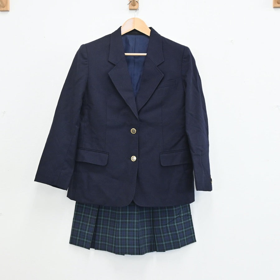 【中古】東京都 明治学院高等学校 女子制服 3点（ブレザー・スカート・スカート）sf003301