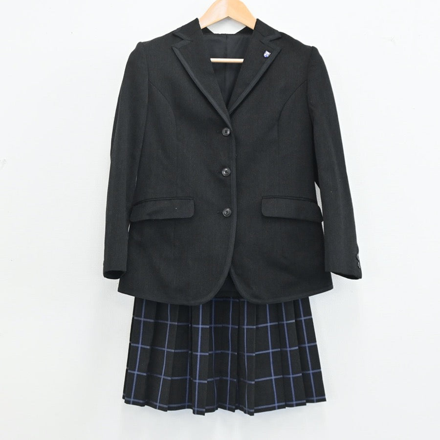 【中古】静岡県 かえつ有明中学校 女子制服 3点（ブレザー・シャツ・スカート）sf003328