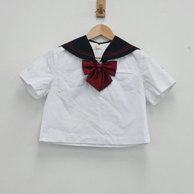 【中古】北海道 札幌日大高等学校 女子制服 6点（セーラー服・セーラー服・スカート）sf003349