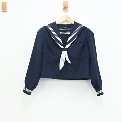 【中古】兵庫県 大久保中学校 女子制服 3点（セーラー服・スカート）sf003351