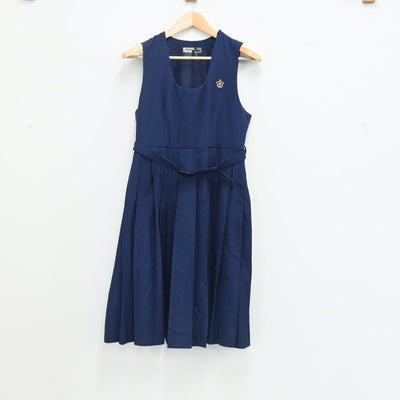 【中古】埼玉県 大相模中学校 女子制服 2点（ジャンパースカート）sf003353