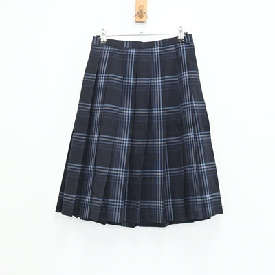 【中古】福岡県 中村学園女子高等学校 女子制服 3点（ニットベスト・スカート）sf003370