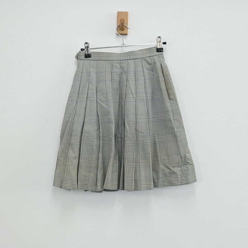 【中古】神奈川県 洗足学園中学校 女子制服 3点（ニットベスト・スカート）sf003375