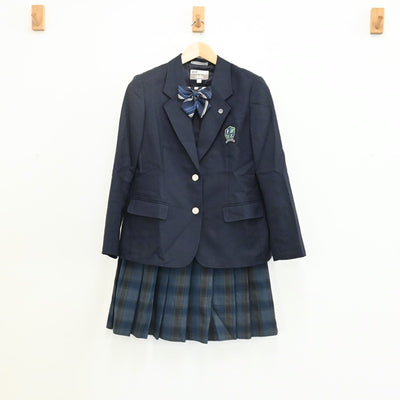 【中古】埼玉県 入間向陽高校 女子制服 4点（ブレザー・ニット・スカート）sf003383