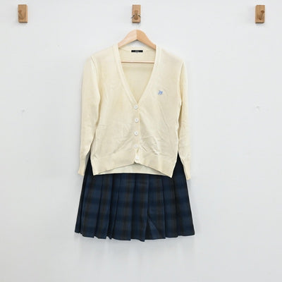 【中古】埼玉県 入間向陽高校 女子制服 4点（ブレザー・ニット・スカート）sf003383