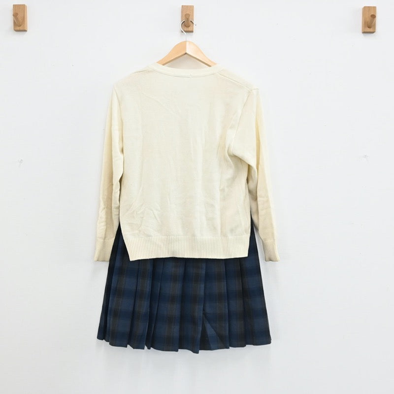 【中古】埼玉県 入間向陽高校 女子制服 4点（ブレザー・ニット・スカート）sf003383