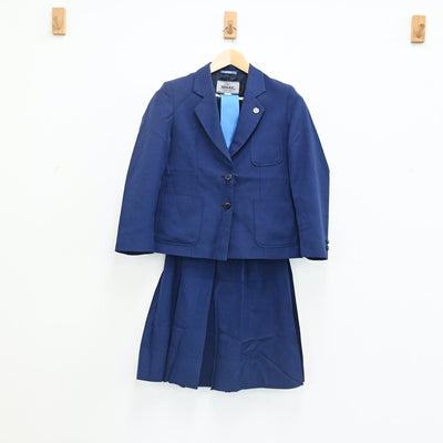 【中古】埼玉県 第六中学校 女子制服 6点（ブレザー・ベスト・ニット・スカート）sf003385
