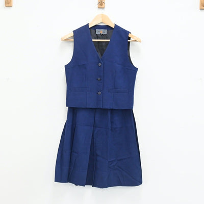 【中古】埼玉県 第六中学校 女子制服 6点（ブレザー・ベスト・ニット・スカート）sf003385