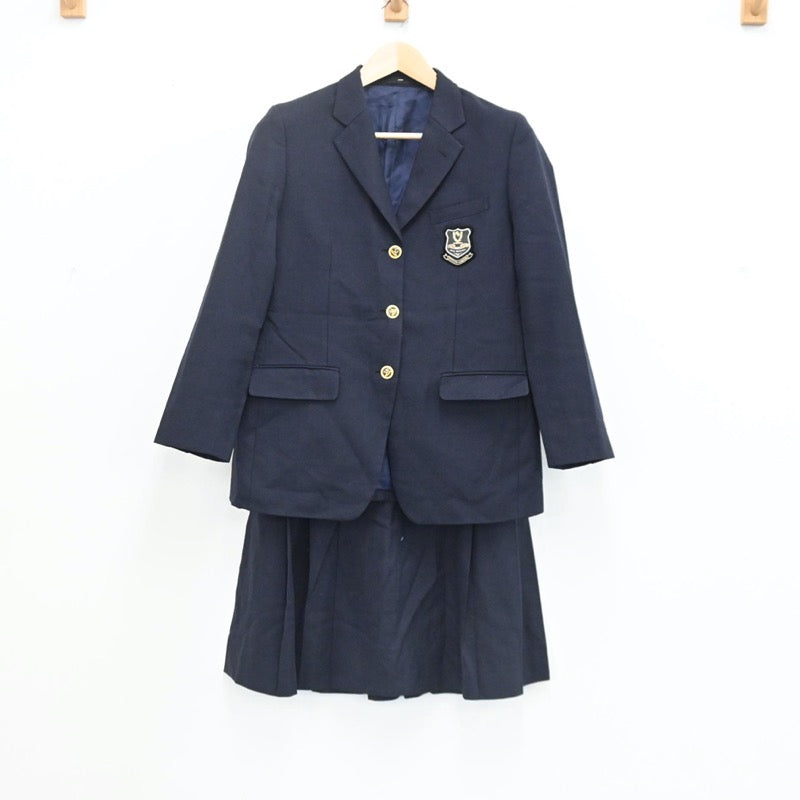 【中古】大阪府 追手門学院高校 女子制服 2点（ブレザー・スカート）sf003388