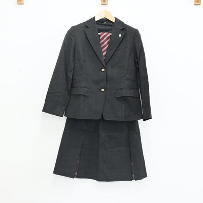 【中古】埼玉県 昌栄高校 女子制服 5点（ブレザー・スカート）sf003389