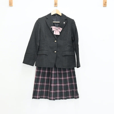 【中古】埼玉県 昌栄高校 女子制服 5点（ブレザー・スカート）sf003389