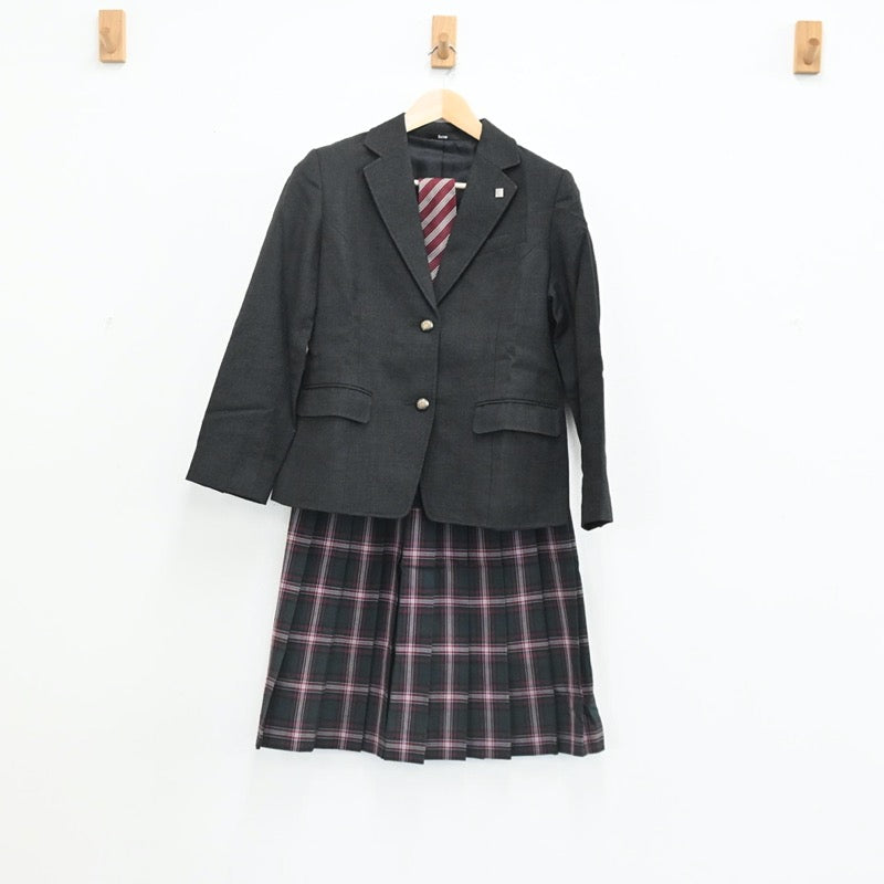 【中古】埼玉県 昌栄高校 女子制服 5点（ブレザー・スカート）sf003389