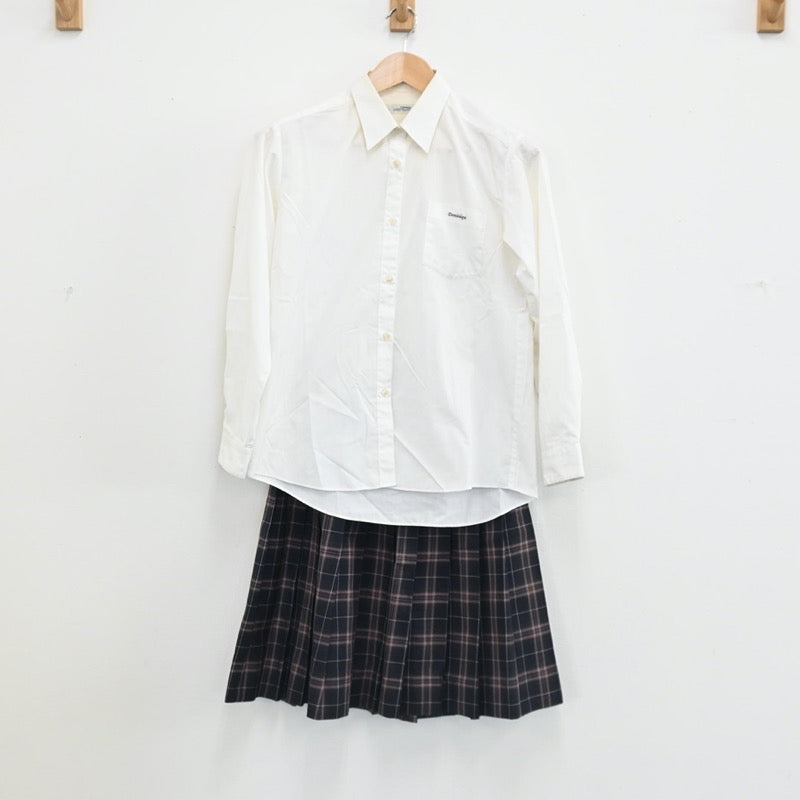 【中古】宮城県 聖ドミニコ学院高等学校 女子制服 7点（ブレザー・シャツ・ニット・スカート）sf003391