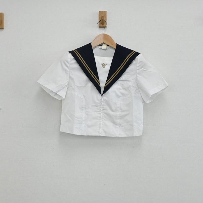 【中古】千葉県 鎌ケ谷西高校 女子制服 2点（セーラー服・スカート）sf003398