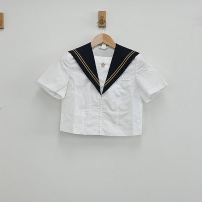 【中古】千葉県 鎌ケ谷西高校 女子制服 2点（セーラー服・スカート）sf003398