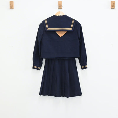 【中古】千葉県 鎌ケ谷西高校 女子制服 3点（セーラー服・スカート）sf003399