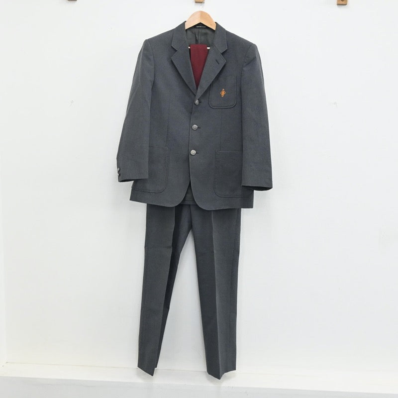 【中古】東京都 大森第十中学校 男子制服 3点（ブレザー・ズボン）sf003403