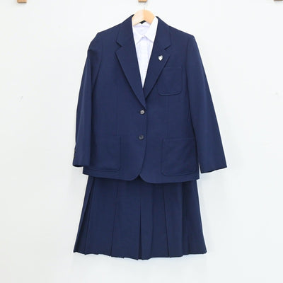 【中古】埼玉県 朝霞市立朝霞第二中学校 女子制服 7点（ブレザー・シャツ・シャツ・ベスト・スカート）sf003419