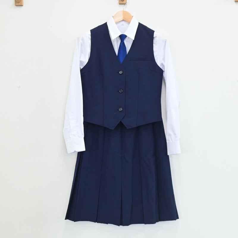 中古制服】埼玉県 朝霞市立朝霞第二中学校 女子制服 7点（ブレザー・シャツ・シャツ・ベスト・スカート）sf003419【リサイクル学生服】 | 中古制服 通販パレイド