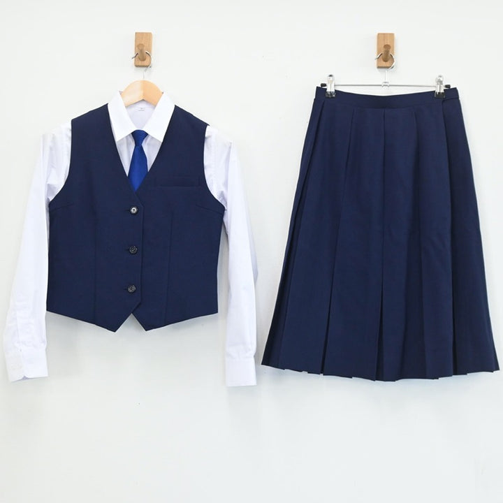 【中古制服】埼玉県 朝霞市立朝霞第二中学校 女子制服 7点（ブレザー・シャツ・シャツ・ベスト・スカート）sf003419【リサイクル学生服】 |  中古制服通販パレイド