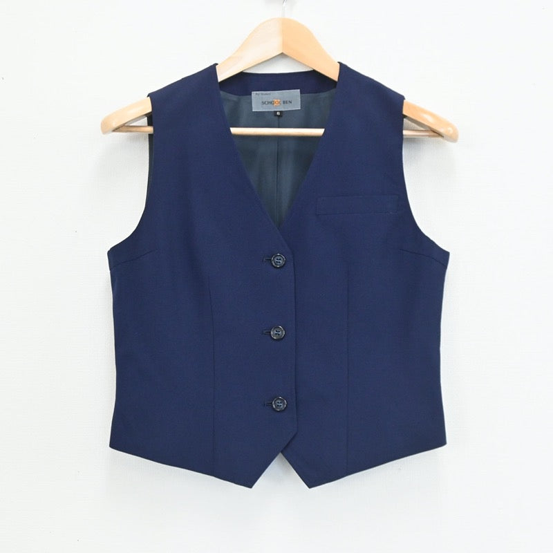 【中古】埼玉県 朝霞市立朝霞第二中学校 女子制服 4点（シャツ・ベスト・スカート）sf003420