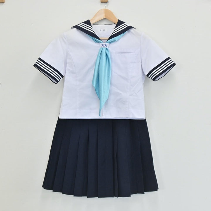 【中古制服】東京都 昭和女子大学付属昭和中学校 女子制服 3点（セーラー服・スカート）sf003422【リサイクル学生服】 | 中古制服通販パレイド