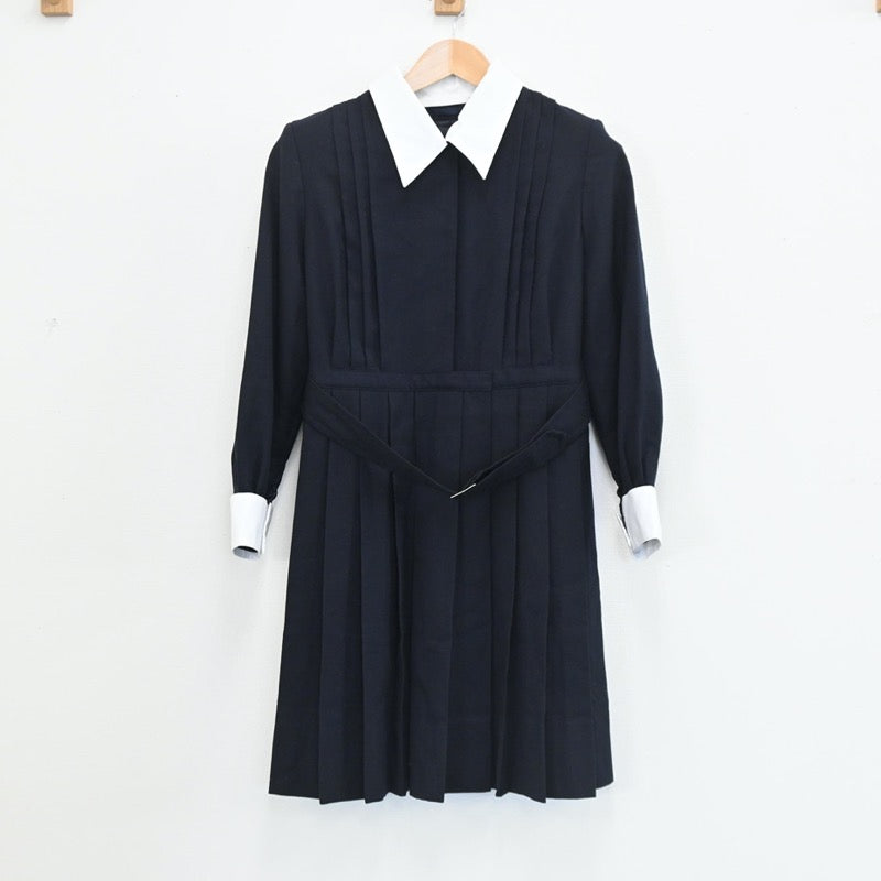 【中古】東京都 山脇学園 女子制服 2点（ジャンパースカート・ニットベスト）sf003427