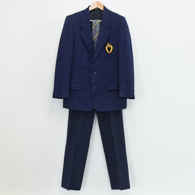 【中古】東京都 青稜中学高等学校 男子制服 4点（ブレザー・ズボン・ズボン）sf003429