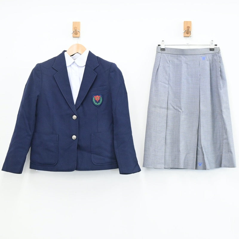 【中古】静岡県 静岡県立浜松城北工業高等学校 女子制服 3点（ブレザー・シャツ・スカート）sf003446