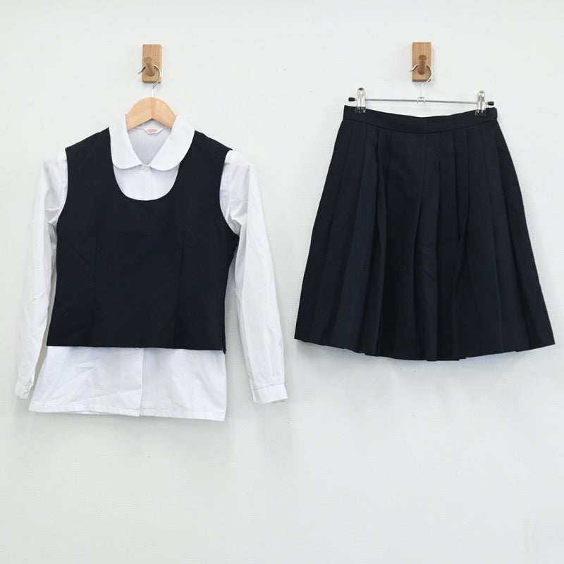 中古制服】東京都 三鷹市立第二中学校 女子制服 4点（ブレザー