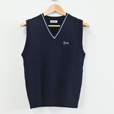 【中古】東京都 拓殖大学第一高等学校 女子制服 2点（シャツ・ニットベスト）sf003452