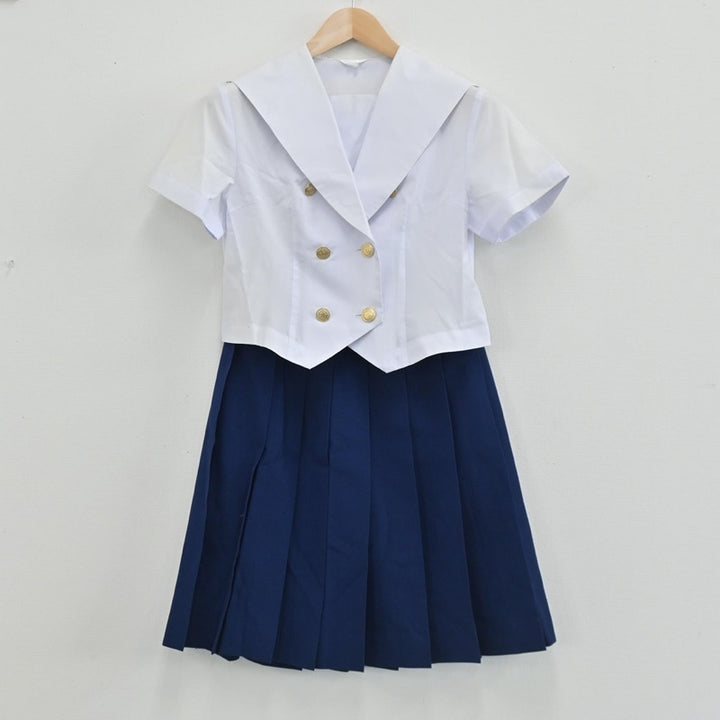 【中古制服】広島県 忠海高等学校 女子制服 3点（セーラー服・スカート）sf003467【リサイクル学生服】 | 中古制服通販パレイド