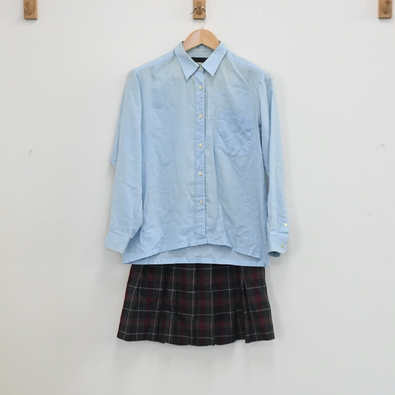 【中古】神奈川県 横浜商科大学付属高等学校 女子制服 7点（ブレザー・シャツ・ニット・スカート）sf003469