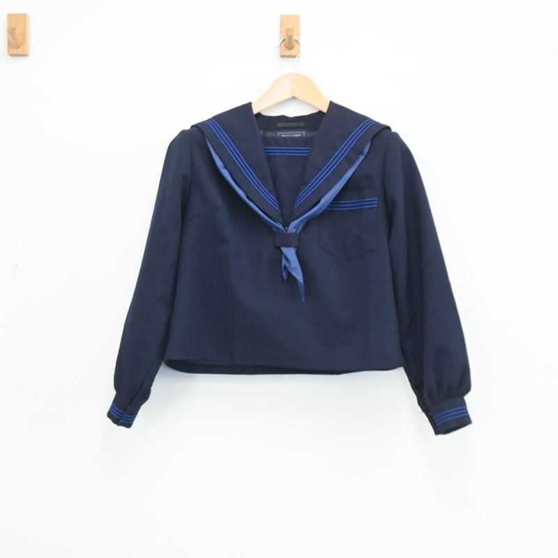 【中古】滋賀県 大津市立日吉中学校 女子制服 4点（セーラー服・スカート・スカート）sf003473