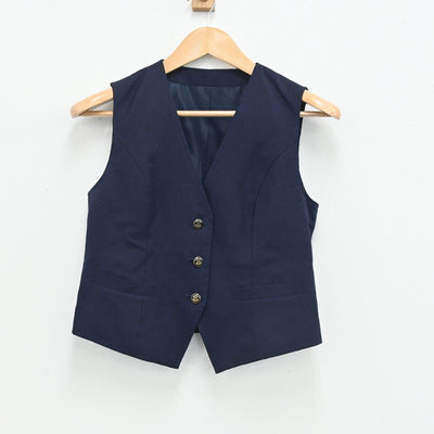 【中古】埼玉県 浦和実業高校 女子制服 2点（ベスト・スカート）sf003483
