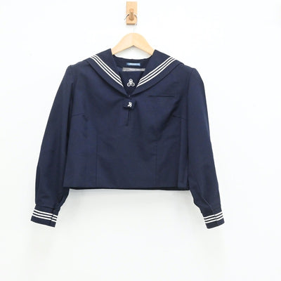 【中古】千葉県 第三中学校 女子制服 3点（セーラー服・スカート）sf003489