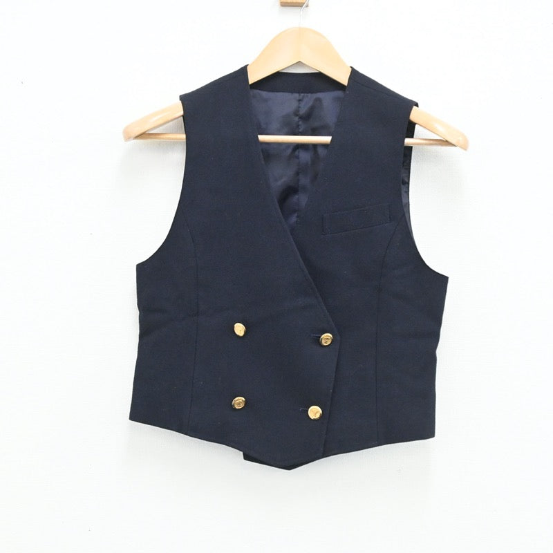 【中古】東京都 東海大学附属高輪台高等学校 女子制服 3点（ベスト・スカート・スカート）sf003490