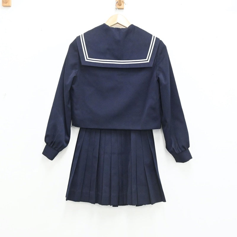 【中古】愛知県 中村高校 女子制服 2点（セーラー服・スカート）sf003507