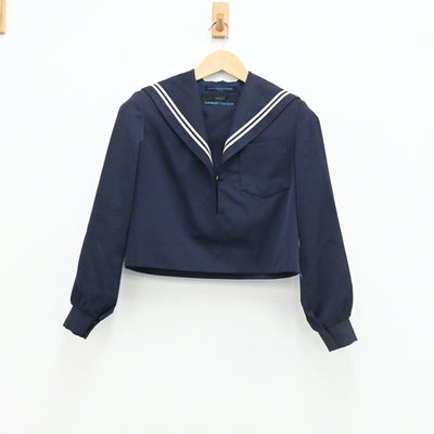 【中古】愛知県 中村高校 女子制服 2点（セーラー服・スカート）sf003507