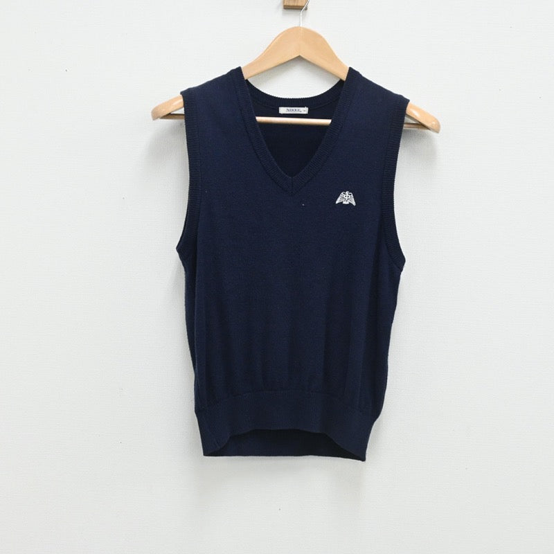 【中古】東京都 上板橋第三中学校 女子制服 2点（ニットベスト・スカート）sf003512