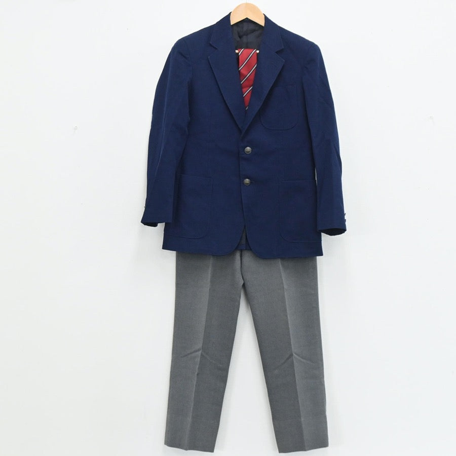 【中古】神奈川県 川崎市立犬蔵中学校 男子制服 6点（ブレザー・ズボン）sf003533