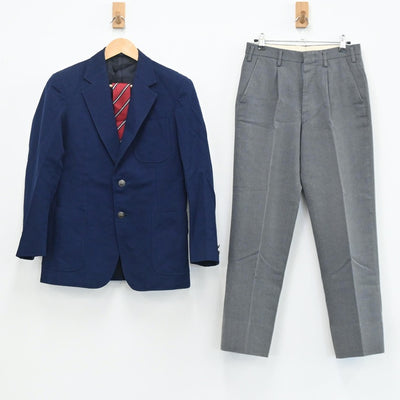 【中古】神奈川県 川崎市立犬蔵中学校 男子制服 6点（ブレザー・ズボン）sf003533
